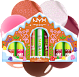 Lipgloss Set Fat Gingerbread House Kit NYX PROFESSIONAL MAKEUP