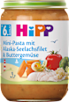 Menü Mini-Pasta mit Alaska-Seelachsfilet & Buttergemüse ab dem 6. Monat HiPP