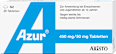 Azur 450 mg Paracetamol/50 mg Coffein Tabletten zur symptomatischen  Behandlung von leichten bis mäßig starken Schmerzen ARISTO
