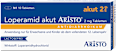 Loperamid akut ARISTO 2 mg Loperamidhydrochlorid Tabletten Mittel gegen Durchfall ARISTO