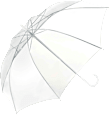 Umbrelă tip baston transparentă  Profissimo