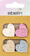 Detské štipce do vlasov - srdiečka ebelin
