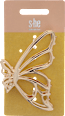 Mollettone a farfalla in metallo dorato s-he stylecollection