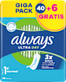 Binden Ultra Days 1 Normal Giga Pack always