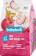 Miks EKO mini pločica: voćne pločice – banana i višnja + pločice od žitarica – jabuka i banana, 1+ g. babylove