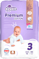 double care Cotton Premium pelene vel. 3, (4 - 9 kg) + vlažne maramice 20 kom. Violeta