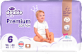 double care Cotton Premium pelene vel. 6 (16+ kg) + vlažne maramice 20 kom. Violeta
