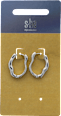 Kreolen Ohrstecker Silberfarben (1 Paar) s-he stylecollection