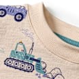 Sweatshirt mit Baustellen-Muster, beige, Gr. 98 ALANA