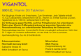 Vigantol 500 I.E. Vitamin D3 Tabletten VIGANTOL