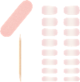 Nagelfolien, Gel Nail Strips First Kiss ARDELL