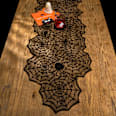 Tischläufer, Spinnennetz, schwarz (180x46 cm) Dekorieren & Einrichten