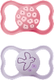 Schnuller Supreme Silikon, pink/lila, ab 16 Monate mam