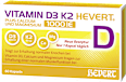 Vitamin D3 K2 Hevert Plus Calcium und Magnesium 1000 IE Kapseln 60 St HEVERT
