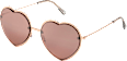 Sonnenbrille Herzen roségold  SUNDANCE