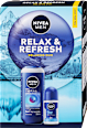 Relax and refresh férfi ajándékcsomag NIVEA MEN