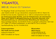 Vigantol 500 I.E. Vitamin D3 Tabletten VIGANTOL