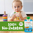 Quetschie Kürbis, Karotte, Apfel, Banane & Pfirsich ab 6 Monaten, pumpkin organics