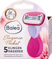Elegance Pocket brijač s pet oštrica i lubrikantnom trakicom s aloe verom, shea maslacem i vitaminom E Balea