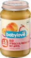 Био плодово пюре праскова и маракуя с ябълка, 5+м babylove