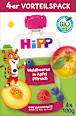 Quetschie Hippis Waldbeeren in Apfel-Pfirsich ab 1 Jahr (4x100 g) HiPP
