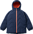 Winterjacke mit Raglanärmeln, blau & orange, Gr. 122/128 PUSBLU