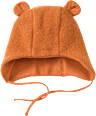 Mütze mit Ohren aus Wolle, braun, Gr. 46/47 ALANA