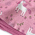 Loop Schal mit Einhorn-Muster, rosa ALANA