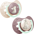 Smoczek 0-6m Night&Day Girl LOVI