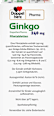 Ginkgo DoppelherzPharma 240 mg Filmtabletten Doppelherz