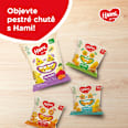trojhránky s příchutí červená řepa, špenát a mrkev Hami