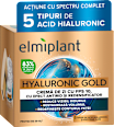Hyaluronic gold cremă de zi antirid cu efect de umplere Elmiplant