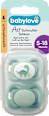 Succhietto simmetrico in silicone Air, 5-18 mesi, assort. babylove