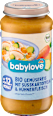 Био пюре от зеленчуци, ориз, сладък картоф и пиле, 12+м babylove