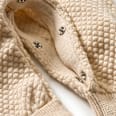 Strickoverall mit Waffel-Struktur & Mitwachsfunktion, beige, Gr. 68 ALANA