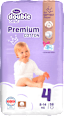 double care Cotton Premium pelene vel. 4, (8 - 14 kg) + vlažne maramice 20 kom. Violeta