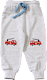 Jogginghose mit Feuerwehr-Motiv, grau, Gr. 98 ALANA