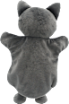 Handpuppe Katze, grau fluffies