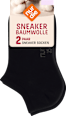 Sneakersocken schwarz Gr. 39-42 nur die