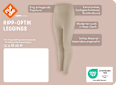 Leggings in Ripp-Optik beige Gr. 36/38 nur die