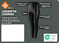 Leggings in Leder-Optik schwarz Gr. 32/34 nur die
