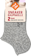 Sneakersocken grau Gr. 35-38 nur die