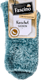 Kuschelsocken mit Chenille-Garn grün Gr. 39-42 Fascino