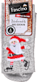 ABS Socken XMAS mit Weihnachtsmann-Motiv grau Gr. 39-42 Fascino