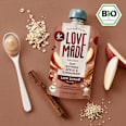 Quetschie Haferbrei, Apfel, Pastinake, Quinoa und Zimt, ab 6 Monaten LoveMade Organics