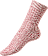 Socken in Mouliné-Optik rot Gr. 39-42 Fascino