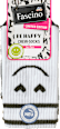 Crew Socken mit Smiley-Motiv weiß + schwarz Gr. 39-42 Fascino