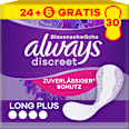discreet Slipeinlagen bei Blasenschwäche Long Plus always
