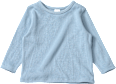 Langarmshirt mit Waffel-Struktur, blau, Gr. 92 ALANA
