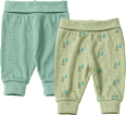 Hosen mit Mitwachsfunktion, Baum-Muster & Ripp-Struktur, grün, Gr. 62 ALANA